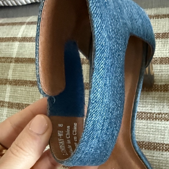 Jeffrey Campbell Denim and Wood Block Heels - Picture 4 of 5